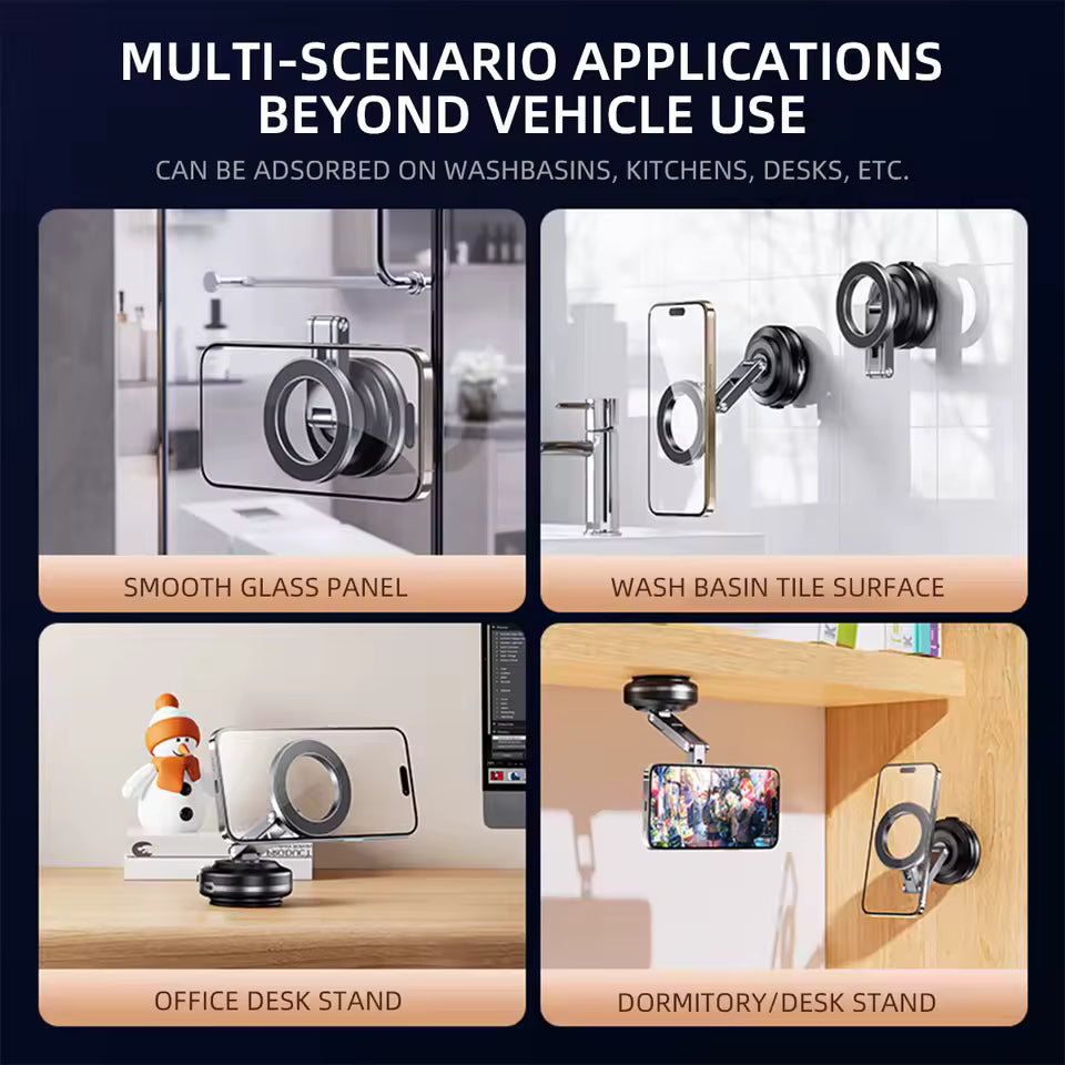 Vacuum Magnetic Suction Phone Holder