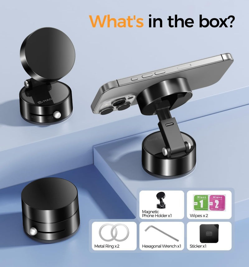 Vacuum Magnetic Suction Phone Holder