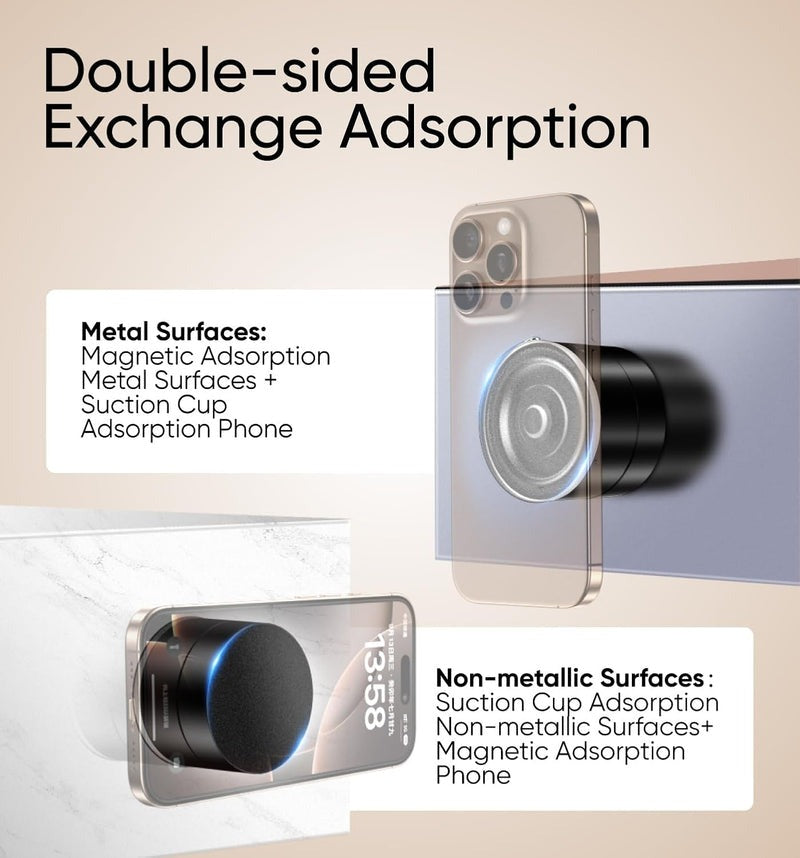 Vacuum Magnetic Suction Phone Holder