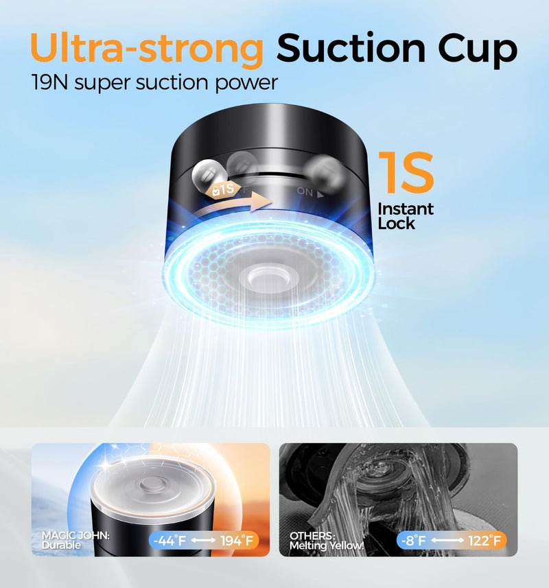 Vacuum Magnetic Suction Phone Holder