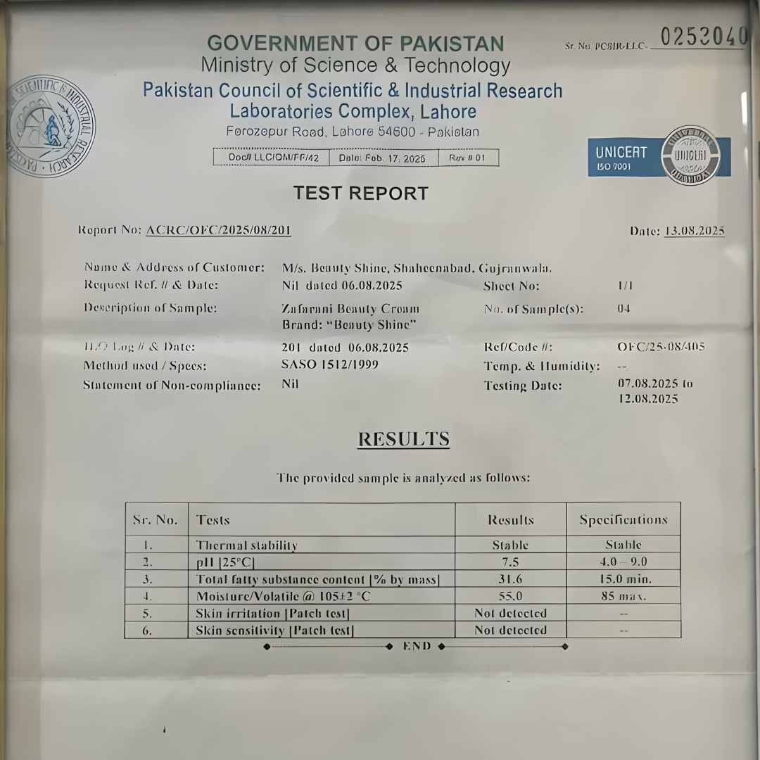 Zafran Beauty cream Beauty-Shine